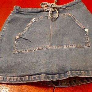 Green Dog girls jean skort